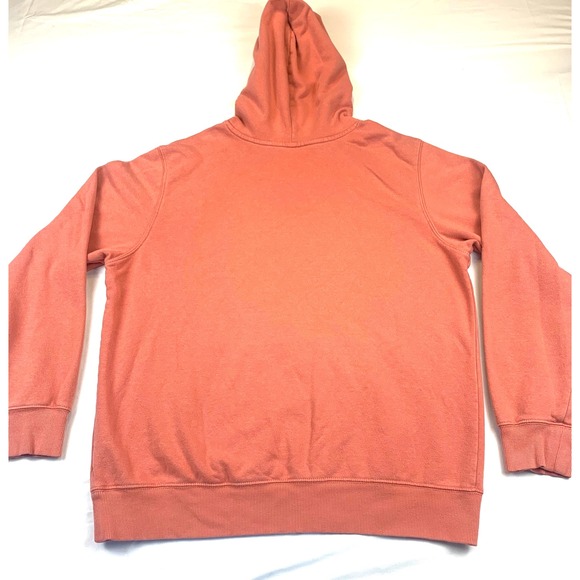 The North Face Men's Large Rust Orange Logo Pullover Hoodie Sweatshirt Outdoor - Picture 2 of 10